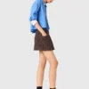 Tweed-Shorts mit elastischem Bund