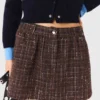 Tweed-Shorts mit elastischem Bund