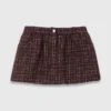 Tweed-Shorts mit elastischem Bund
