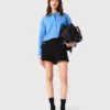 Tweed-Shorts mit Strasssteinen Tweed-Shorts mit Strasssteinen