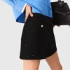 Tweed-Shorts mit Strasssteinen Tweed-Shorts mit Strasssteinen