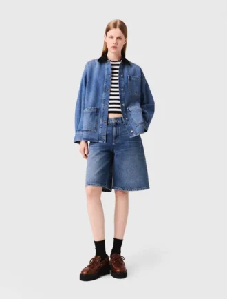 Verwaschene Jeansjacke