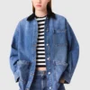 Verwaschene Jeansjacke