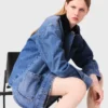 Verwaschene Jeansjacke