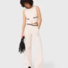 Weit geschnittene Hose in Tweed-Optik Weit geschnittene Hose in Tweed-Optik