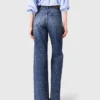 Weit geschnittene Jeans mit Nieten Weit geschnittene Jeans mit Nieten