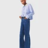 Weite Jeans mit Strasssteinen Weite Jeans mit Strasssteinen