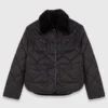 Wendbare Pufferjacke mit Pailletten