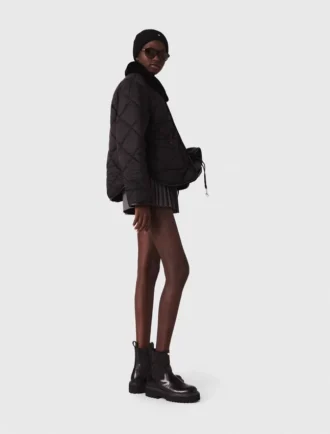 Wendbare Pufferjacke mit Pailletten