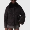 Wendbare Pufferjacke mit Pailletten