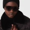 Wendbare Pufferjacke mit Pailletten