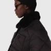 Wendbare Pufferjacke mit Pailletten
