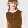 Kurzes Cord-Kleid