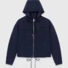 Windjacke mit Kapuze und Strasssteinen Windjacke mit Kapuze und Strasssteinen