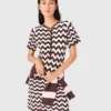 Zickzack-Häkel-Kleid