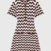 Zickzack-Häkel-Kleid